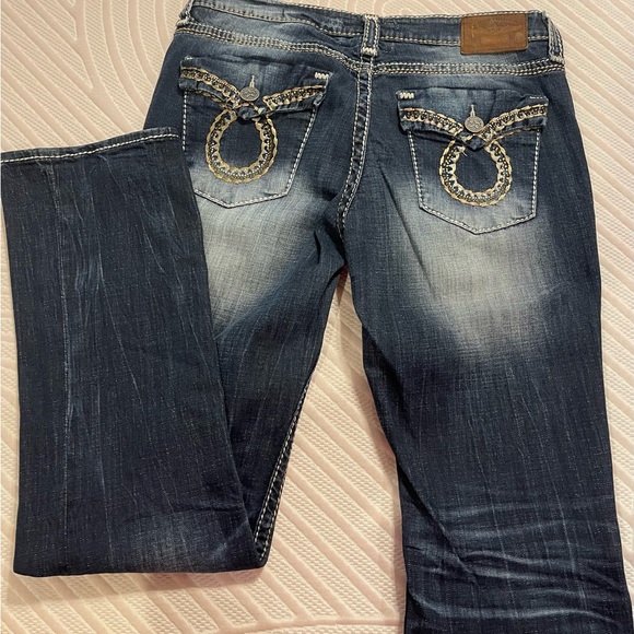 Buckle Big Star Maddie Boot Cut Women Jeans, Size 31 Long, Dark Wash. - Picture 2 of 5